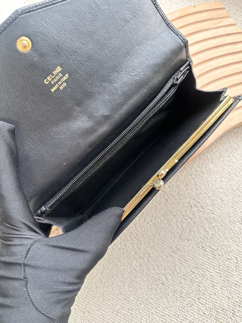 Vintage Celine馬蹄扣環長錢包長夾
