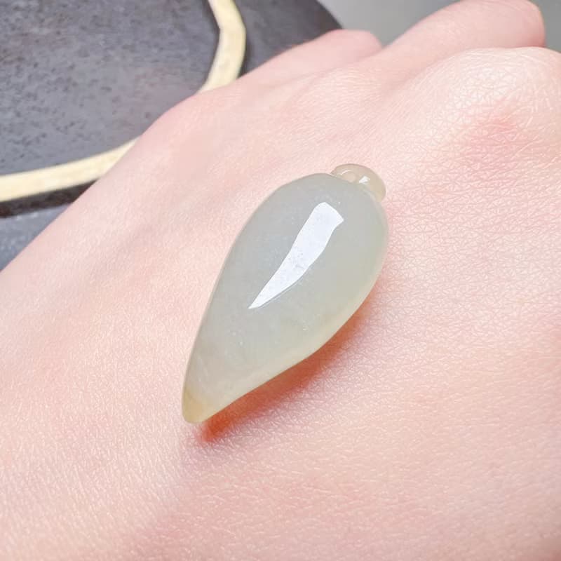 【福掛】冰飄黃翡翠福瓜| 天然緬甸玉翡翠A貨 | 送禮