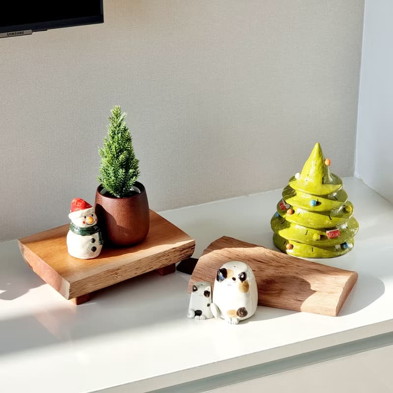 Christmas Snowman Ceramic - 100% handmade