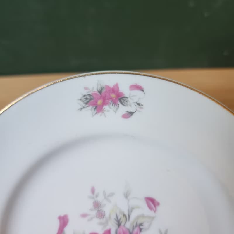 【北極二手雜貨】早期 大同瓷器 小盤子 點心盤 禮物 擺飾