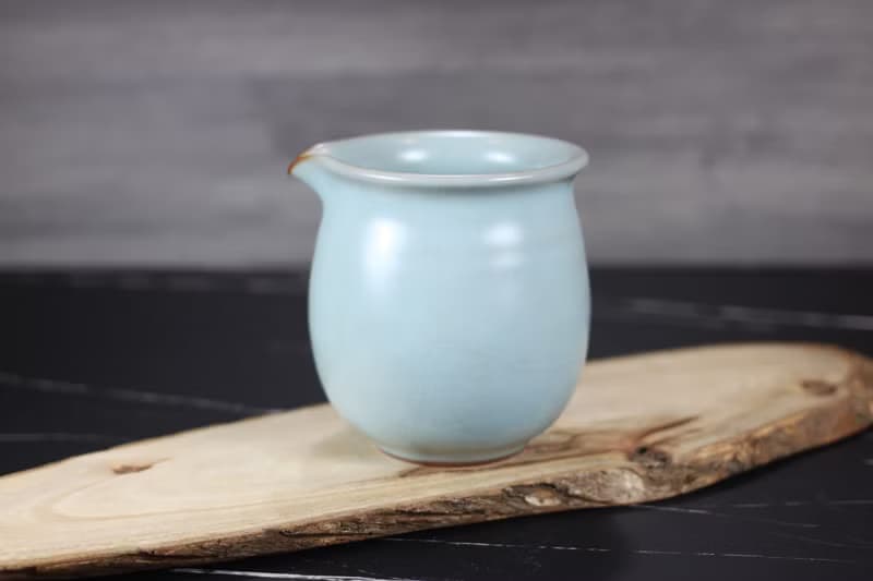 【母親節禮物】300~340ml 汝窯 手拉坯 無把茶海 名家葉敏祥手作
