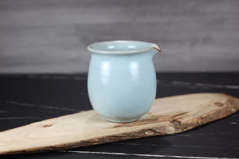 【母親節禮物】300~340ml 汝窯 手拉坯 無把茶海 名家葉敏祥手作