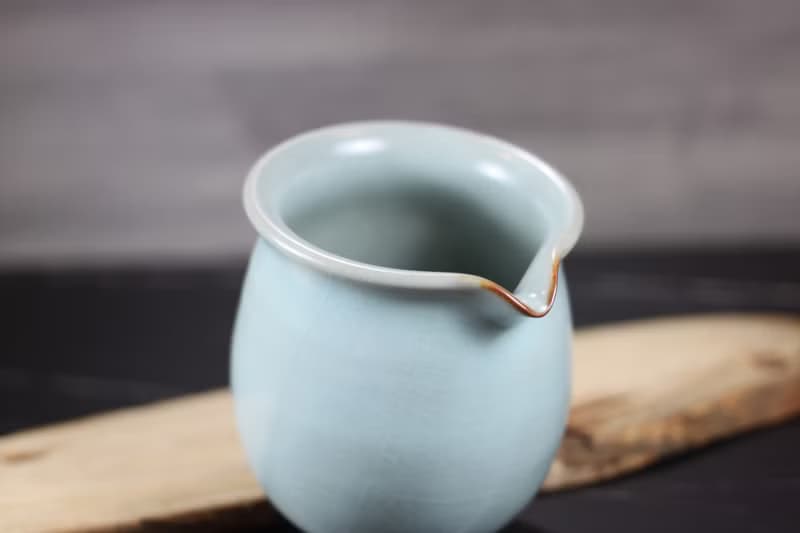 【母親節禮物】300~340ml 汝窯 手拉坯 無把茶海 名家葉敏祥手作