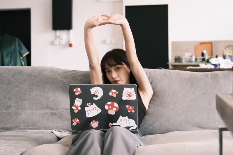 星砂款 蘑菇厭世貓透明電腦殼 MACBOOK CASE