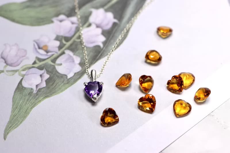 愛心紫水晶 Silver925項鍊/鎖骨鍊 情人節禮物