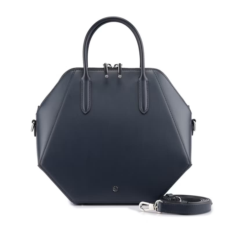 Octagon 八角形牛皮手挽袋 意大利真皮 側背包 原創設計