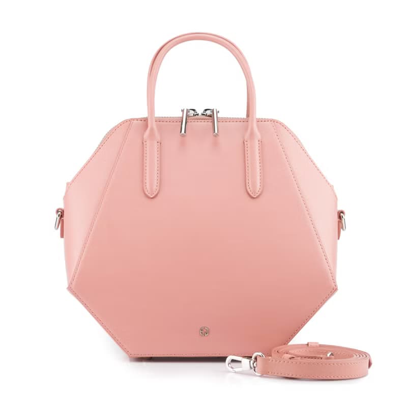 Octagon 八角形牛皮手挽袋 意大利真皮 側背包 原創設計