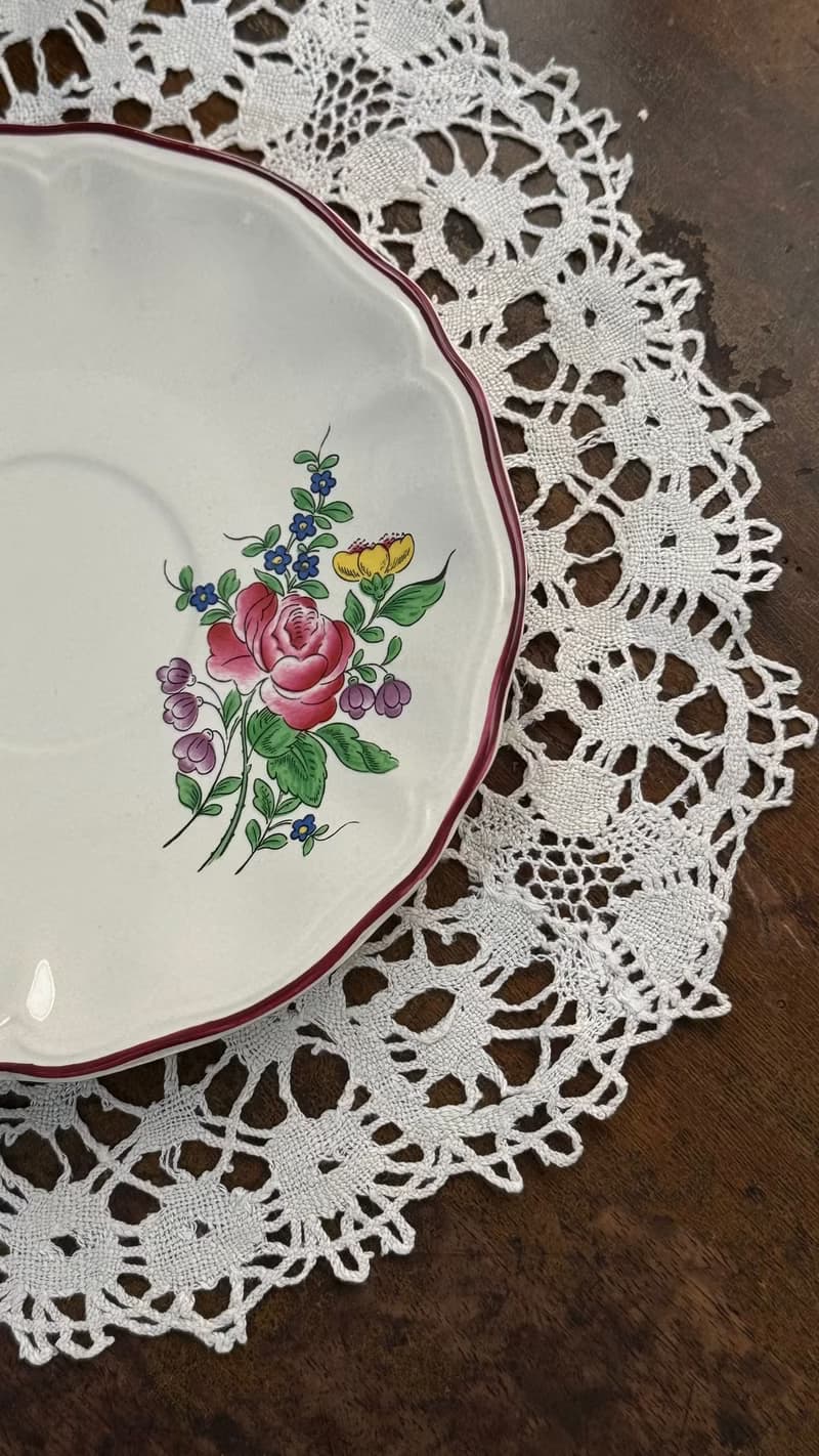 50273-法國19世紀末K & G Luneville 鄉村風格巧克力杯300ml