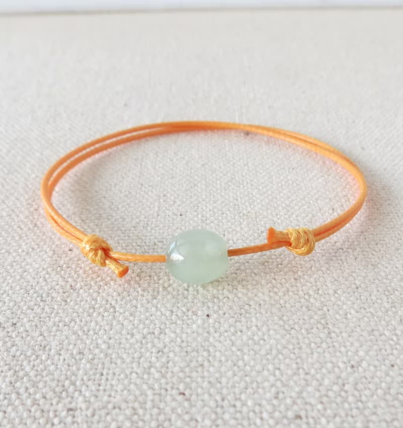 本命年【幸運路路通】翡翠韓國蠟線手鍊*TF2-06*招財、防小人