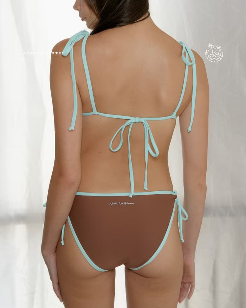 when.we.summer / Sunlit Bikini Set / Choco Mint