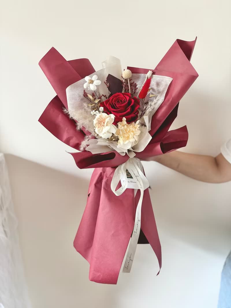 sueing_blossom  厄瓜多永生玫瑰告白花束 (M)