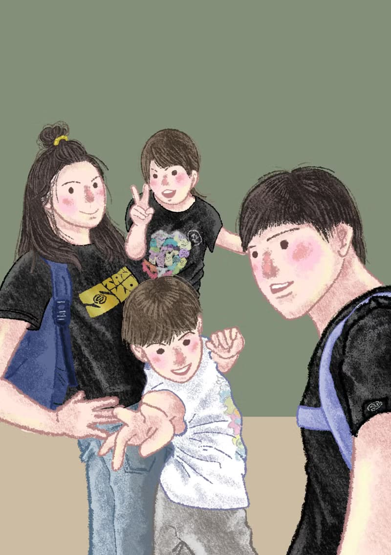 【半身】豆豆眼風格/似顏繪/手繪風/個人畫像/全家福/情侶/朋友