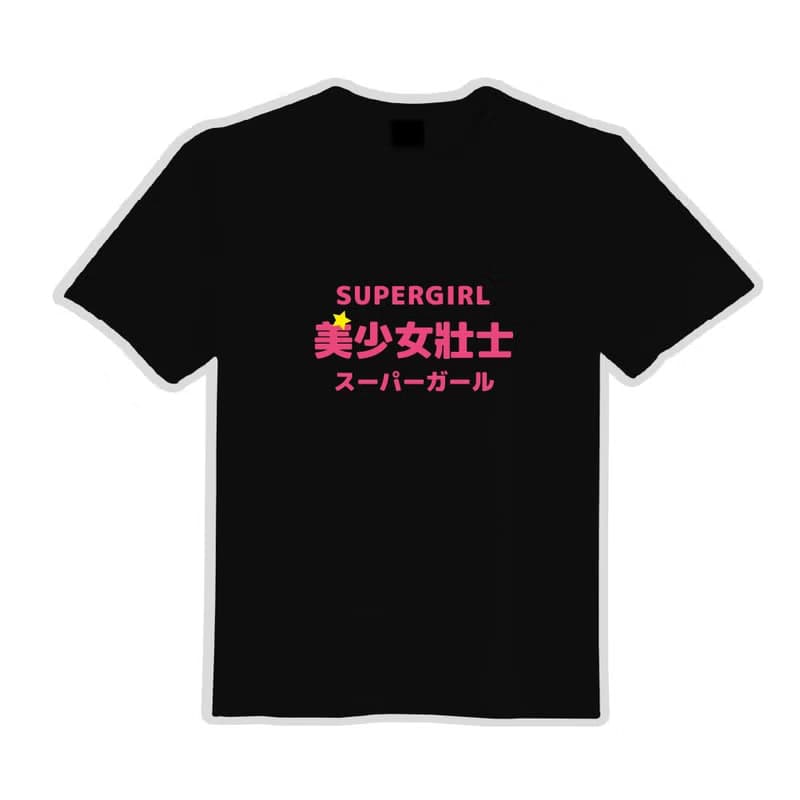 美少女壯士 衣服 T恤 黑T 童裝 短袖 純棉 上衣 吸濕排汗 涼感衣