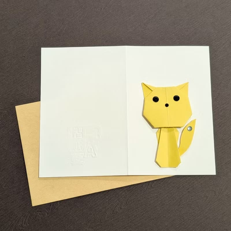手工卡片  |  可愛系列  /【狐狸或貓咪_是誰傻傻分不清】011