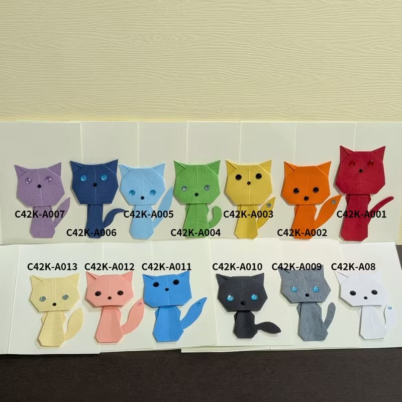 手工卡片  |  可愛系列  /【狐狸或貓咪_是誰傻傻分不清】011