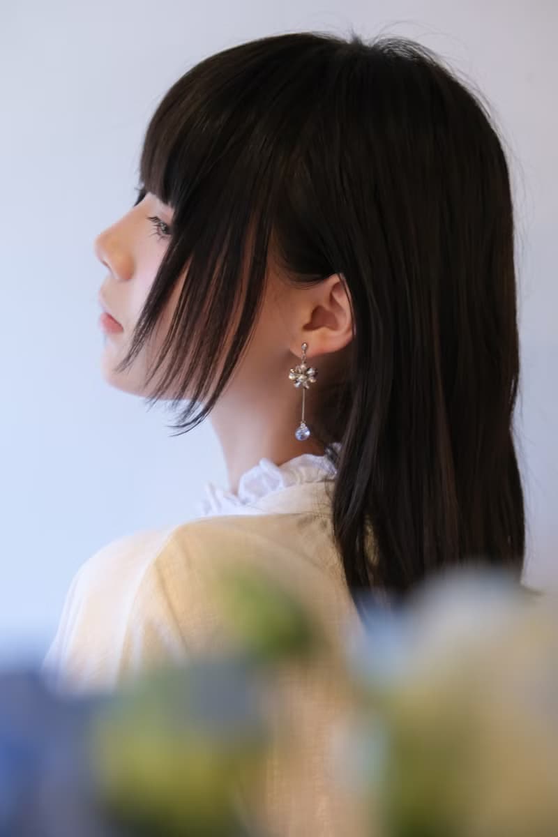 Nina | 繡球花 不對稱 | 美國製琉璃淚珠 Swarovski 珍珠耳環