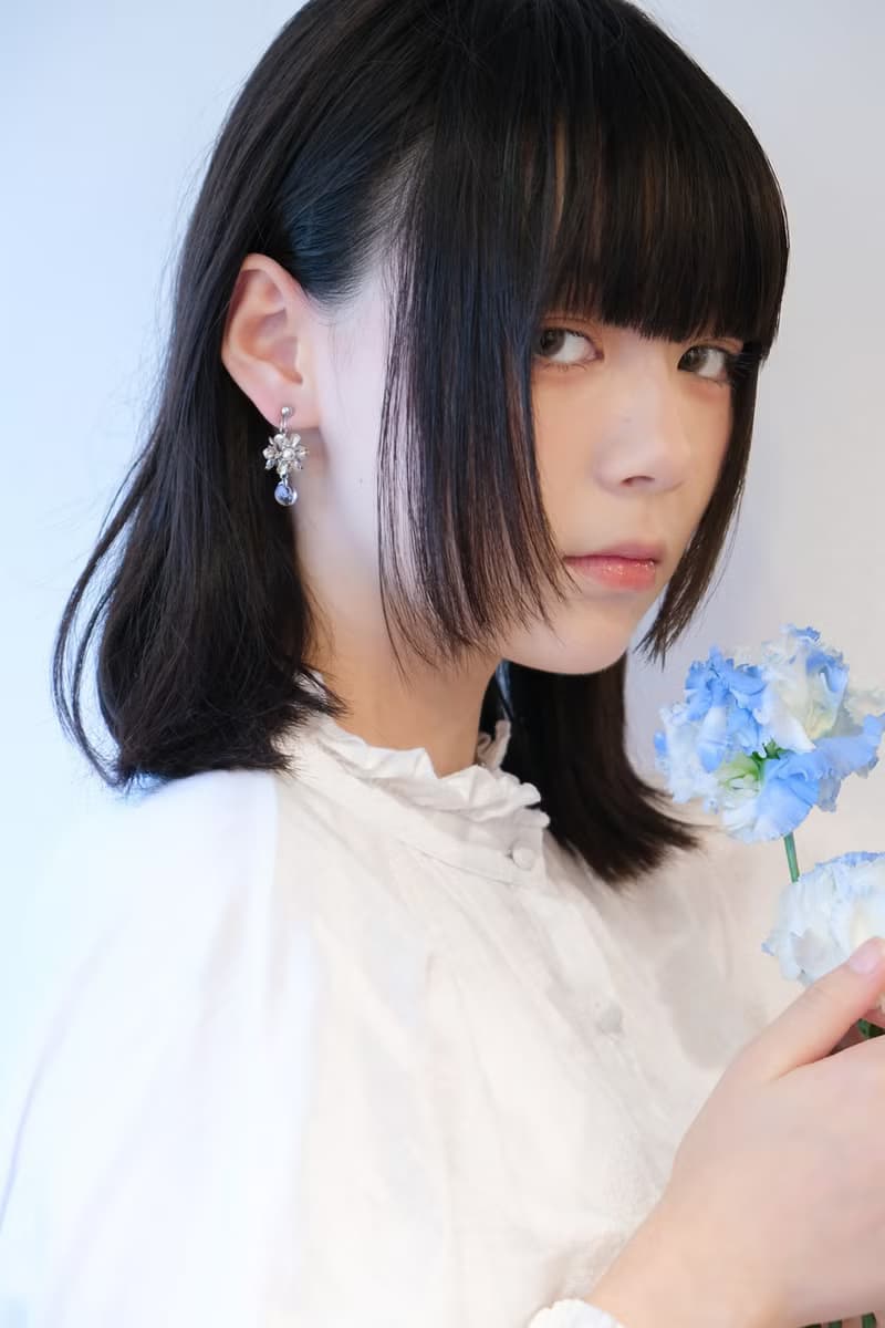 Nina | 繡球花 不對稱 | 美國製琉璃淚珠 Swarovski 珍珠耳環