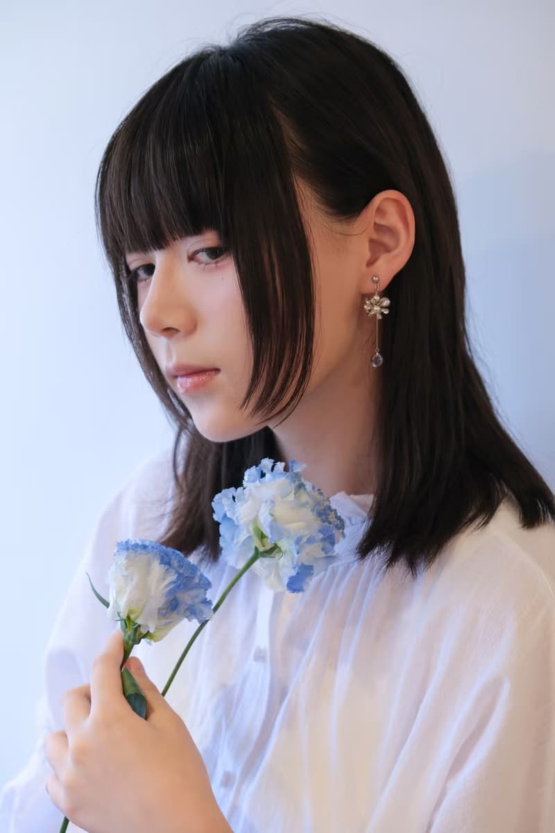 Nina | 繡球花 不對稱 | 美國製琉璃淚珠 Swarovski 珍珠耳環