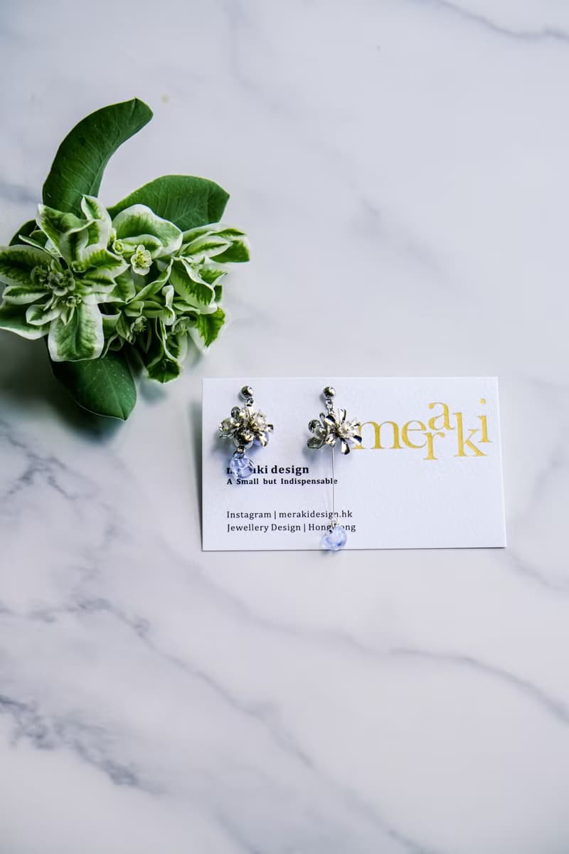 Nina | 繡球花 不對稱 | 美國製琉璃淚珠 Swarovski 珍珠耳環