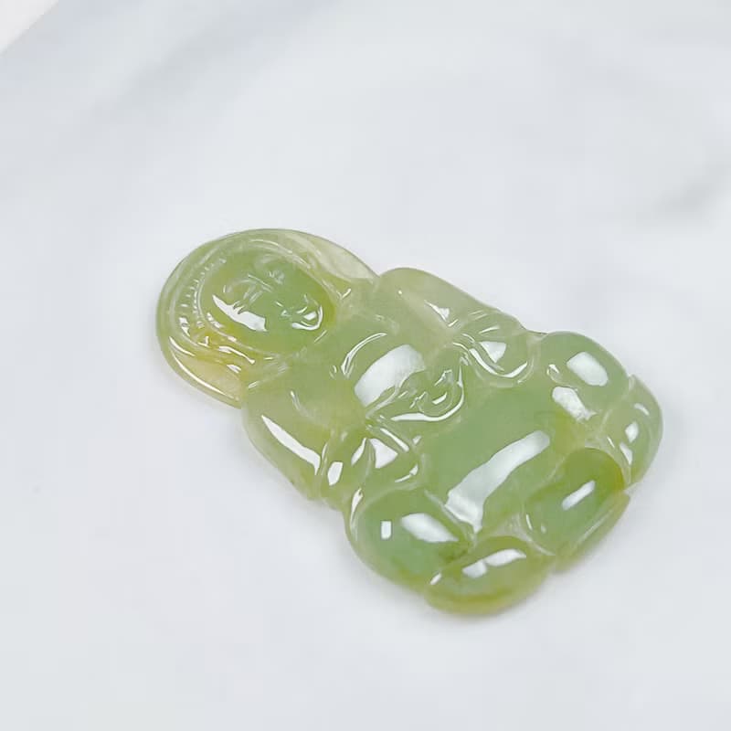 冰綠翡翠觀音菩薩項鍊 | 天然緬甸玉翡翠A貨 | 送禮