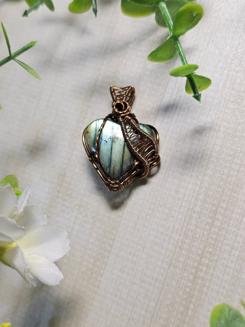 【葉綠舒手作】心願 /金屬線編織/節日/禮物/飾品/項鍊/手作/訂製