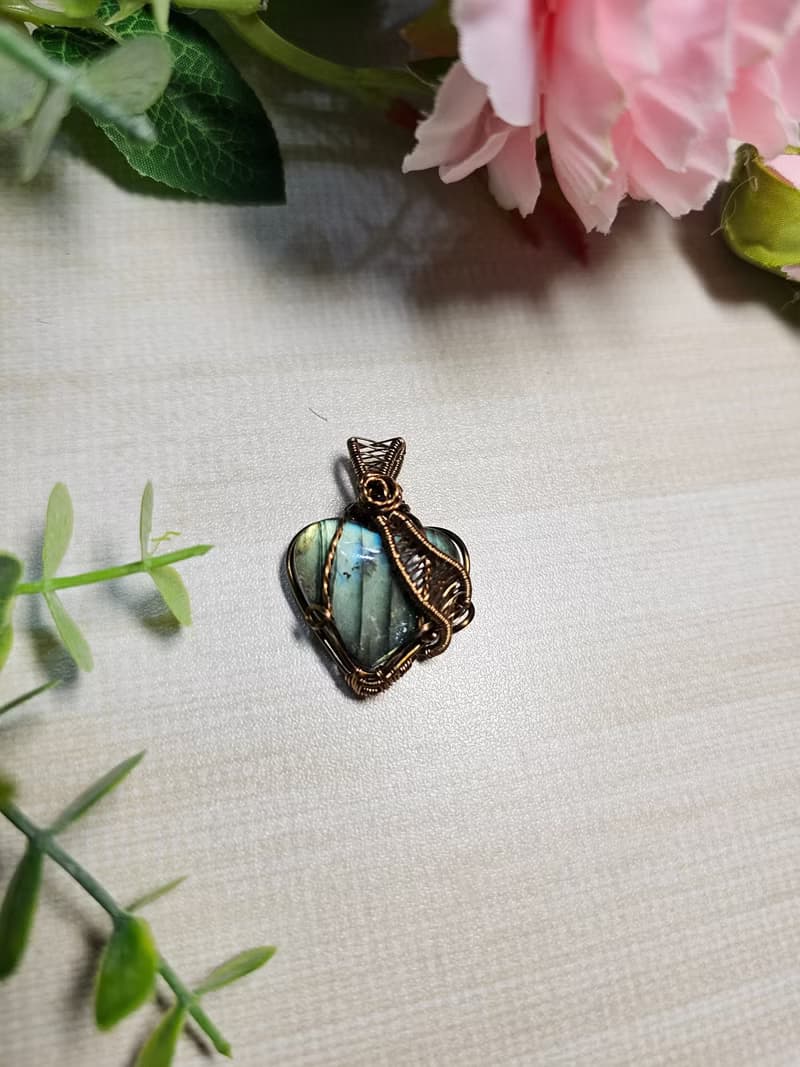 【葉綠舒手作】心願 /金屬線編織/節日/禮物/飾品/項鍊/手作/訂製