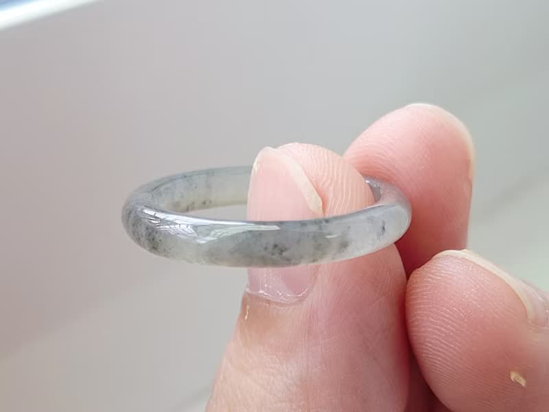 親翠 冰綠烏雞手指鐲16.5號戒圈 | 聖誕交換禮物