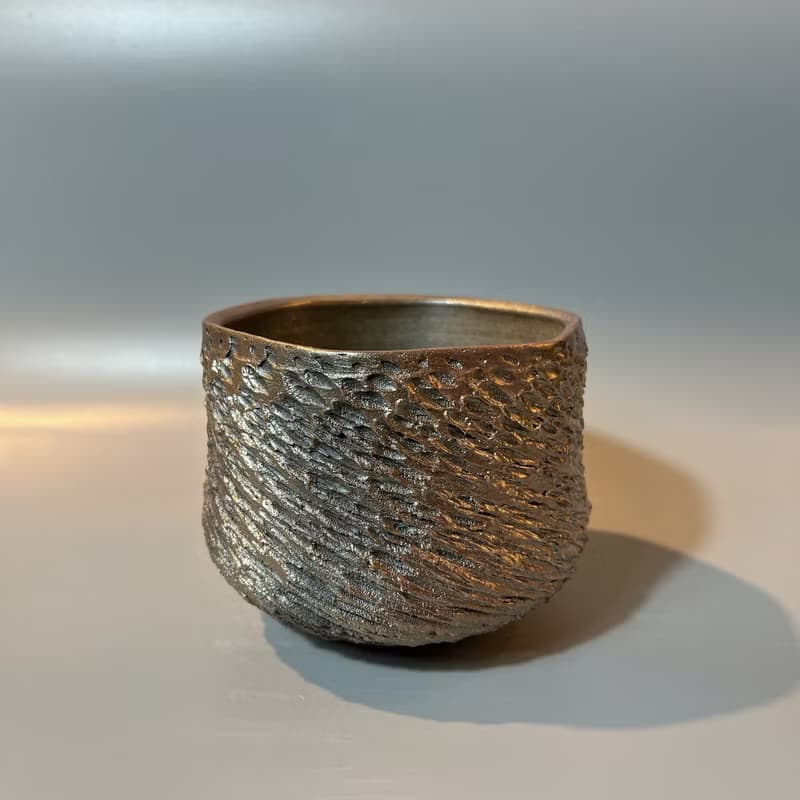 柴燒風紋大茶碗 / 水方 / 小平凡手作
