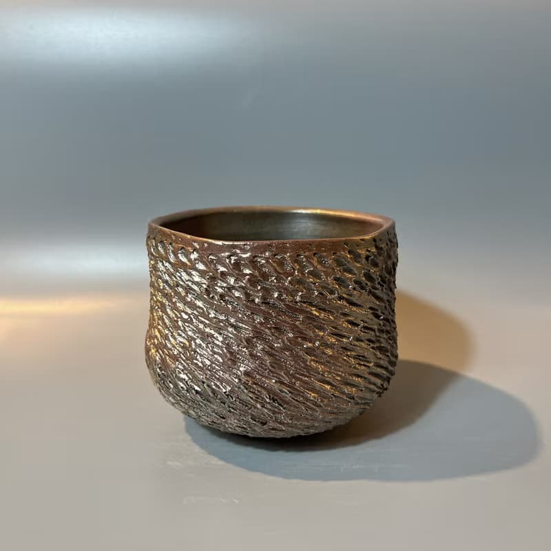 柴燒風紋大茶碗 / 水方 / 小平凡手作