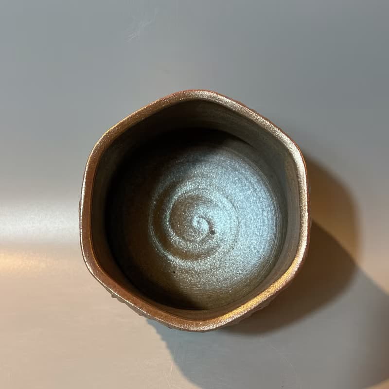 柴燒風紋大茶碗 / 水方 / 小平凡手作