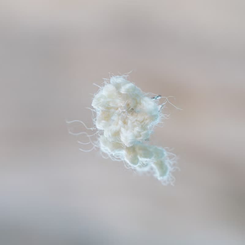 岩生鹿角刺繡鉤織耳環 白羊