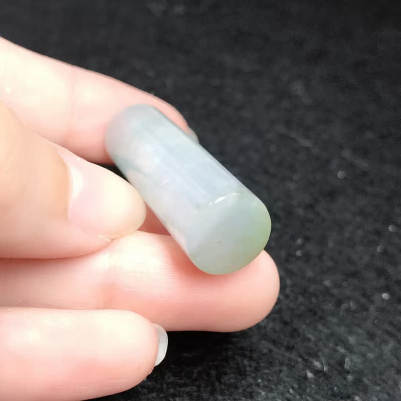 冰種翡翠圓玉印 | 天然緬甸玉A貨翡翠 | 送禮