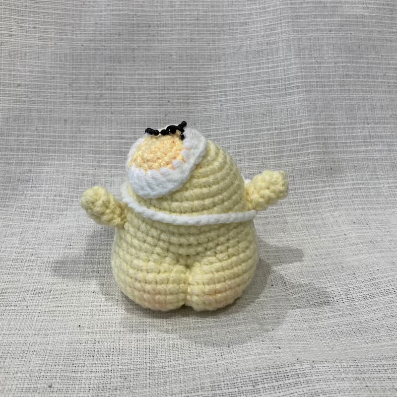Crocheted Chick Keychain