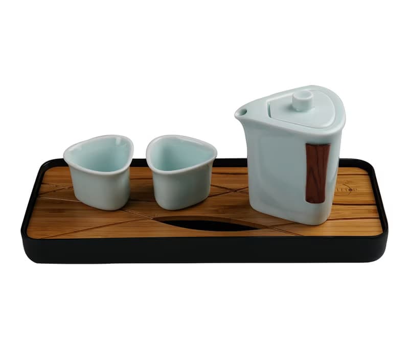 三文魚影青泡茶組│打破傳統器形│創意十足│畢業禮物