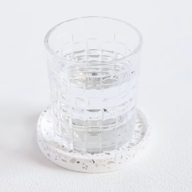 水晶消磁飾品盤 天然白水晶水磨石設計