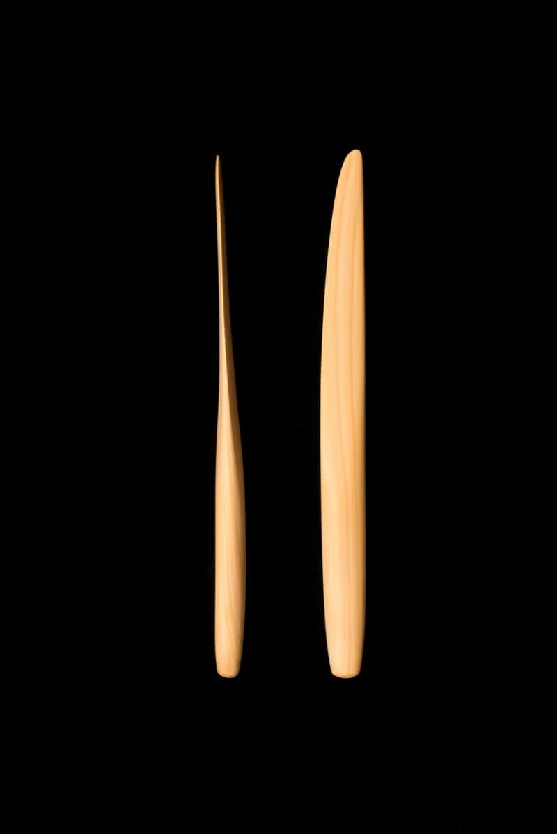 甜點刀&叉 榧木 原木