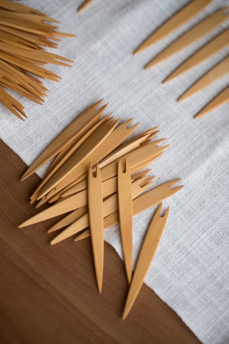 甜點刀&叉 榧木 原木