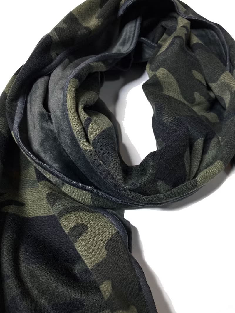棉絨 / 迷彩 軍風圍巾
