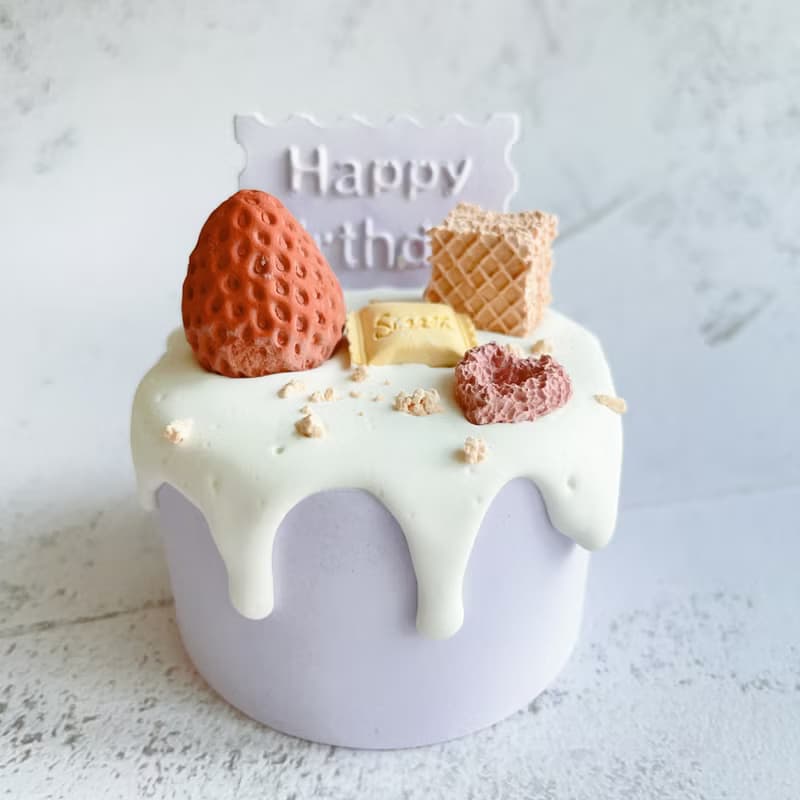 仿真甜點蛋糕 生日蛋糕 生日禮物 擴香石 擴香石膏  芋香奶油草莓