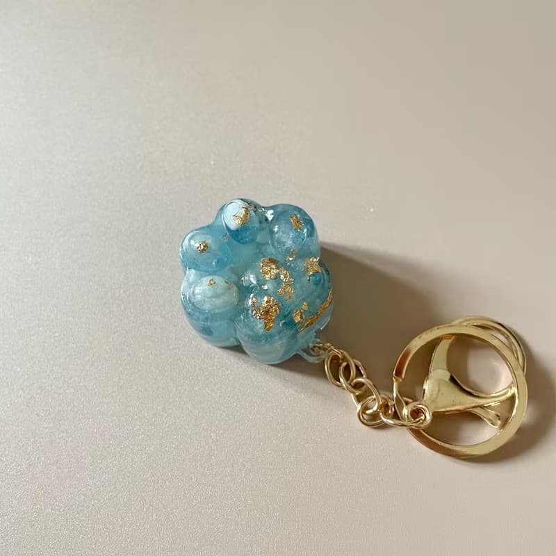 【手工製作】-天然能量水晶/貓掌鑰匙圈
