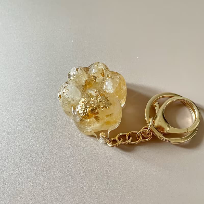 【手工製作】-天然能量水晶/貓掌鑰匙圈