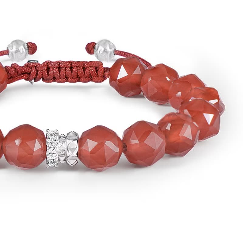 瑞典AWNL  刺梨薔薇 紅瑪瑙 女士手鍊 七夕情人節