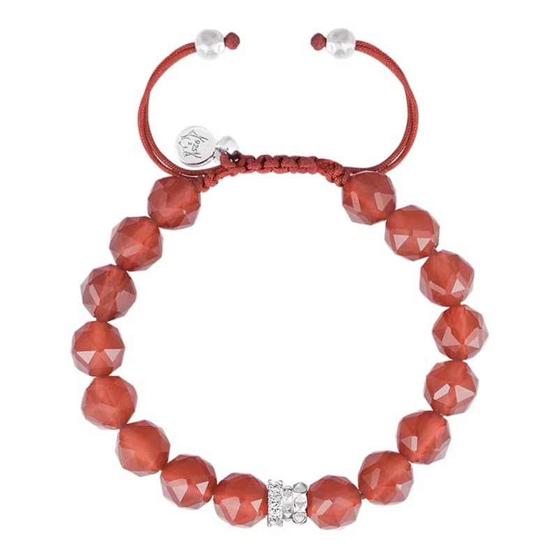 瑞典AWNL  刺梨薔薇 紅瑪瑙 女士手鍊 七夕情人節