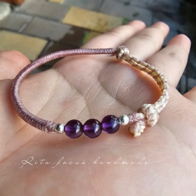 邊織 | 設計款 | 元素搭配 | 手鍊 | 腳鍊 | 智慧藕紫