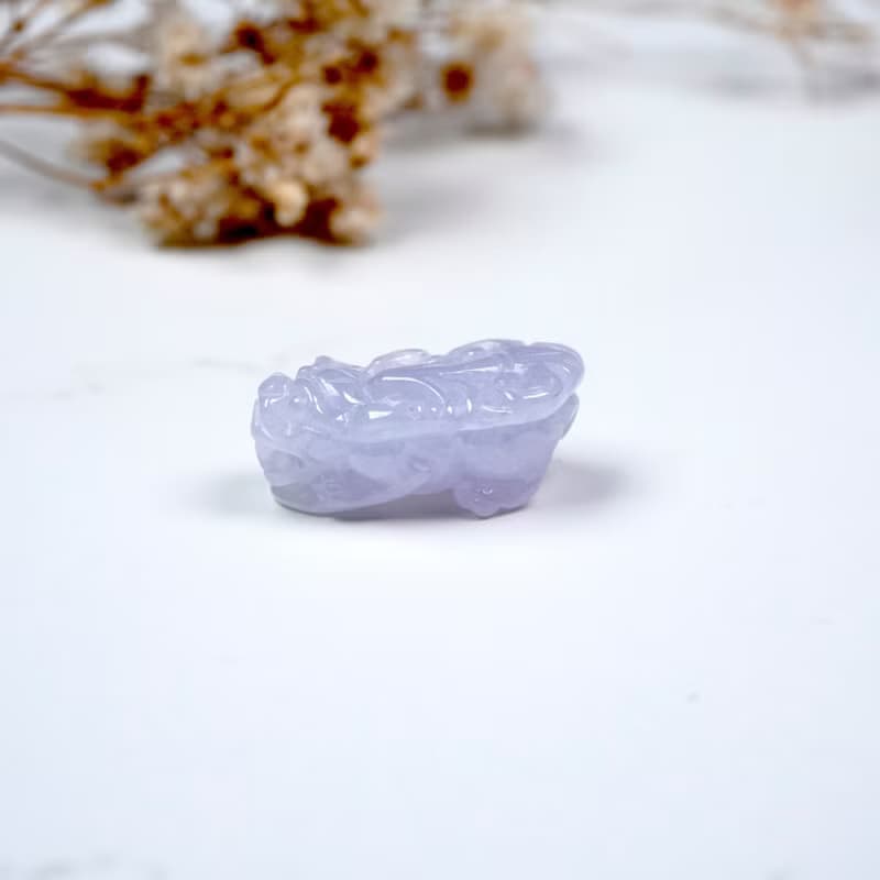 【招財神獸】冰種紫羅蘭翡翠貔貅 | 天然緬甸玉A貨翡翠 | 送禮