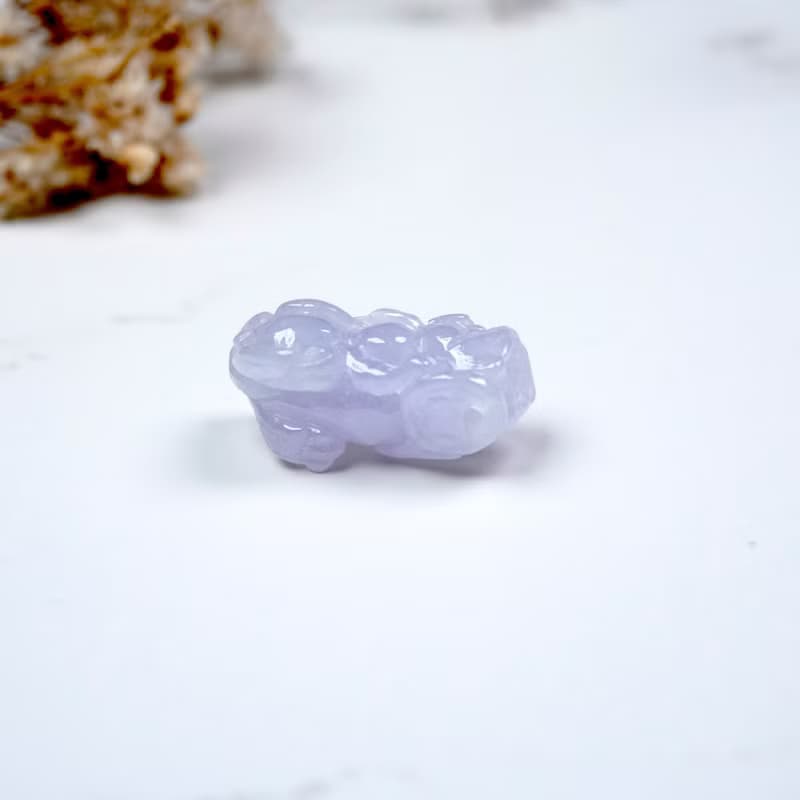 【招財神獸】冰種紫羅蘭翡翠貔貅 | 天然緬甸玉A貨翡翠 | 送禮