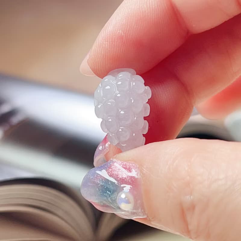 冰種翡翠葡萄 | 天然緬甸A貨翡翠 | 送禮