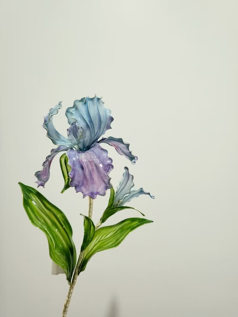 鳶尾花・沾浸藝術花燈【閒逛花間系列】。小夜燈。生日禮物