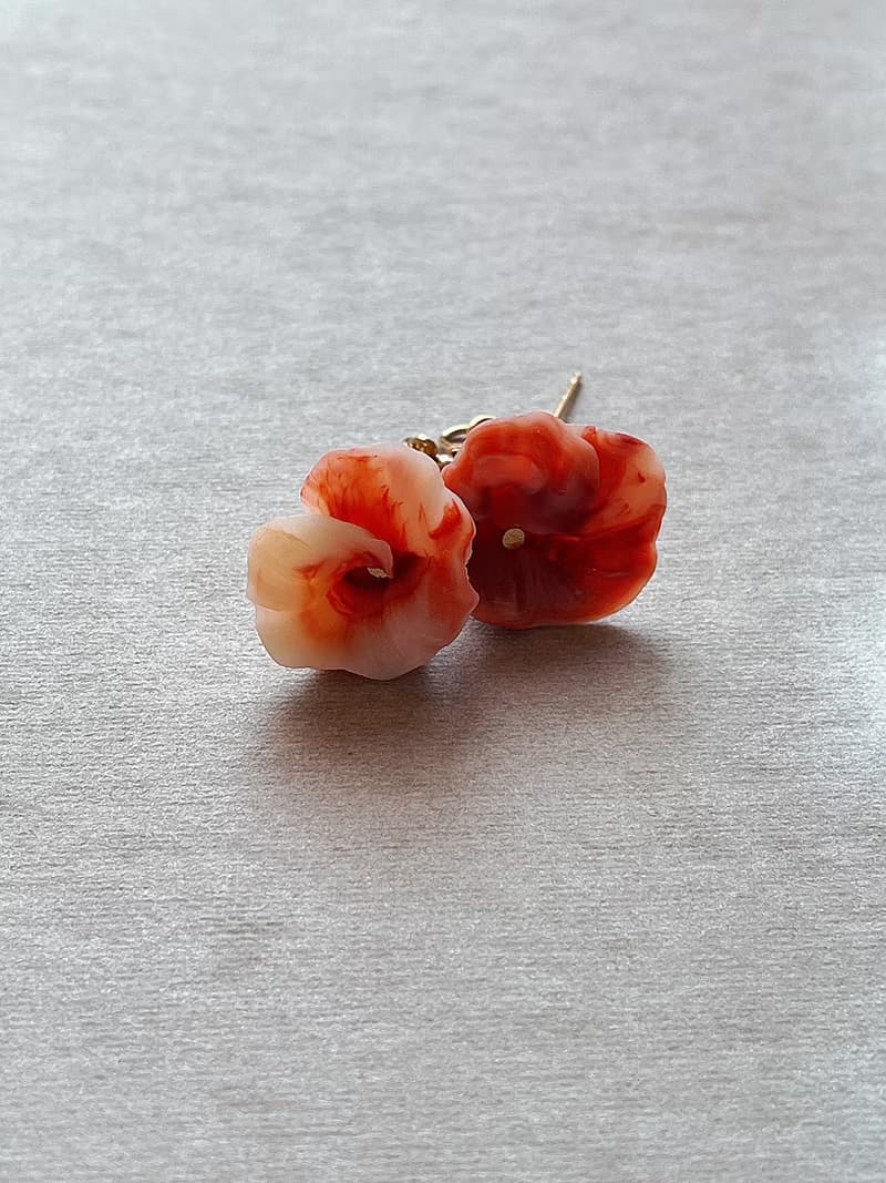 -春花*綻放 /  *4色* 陶製耳環