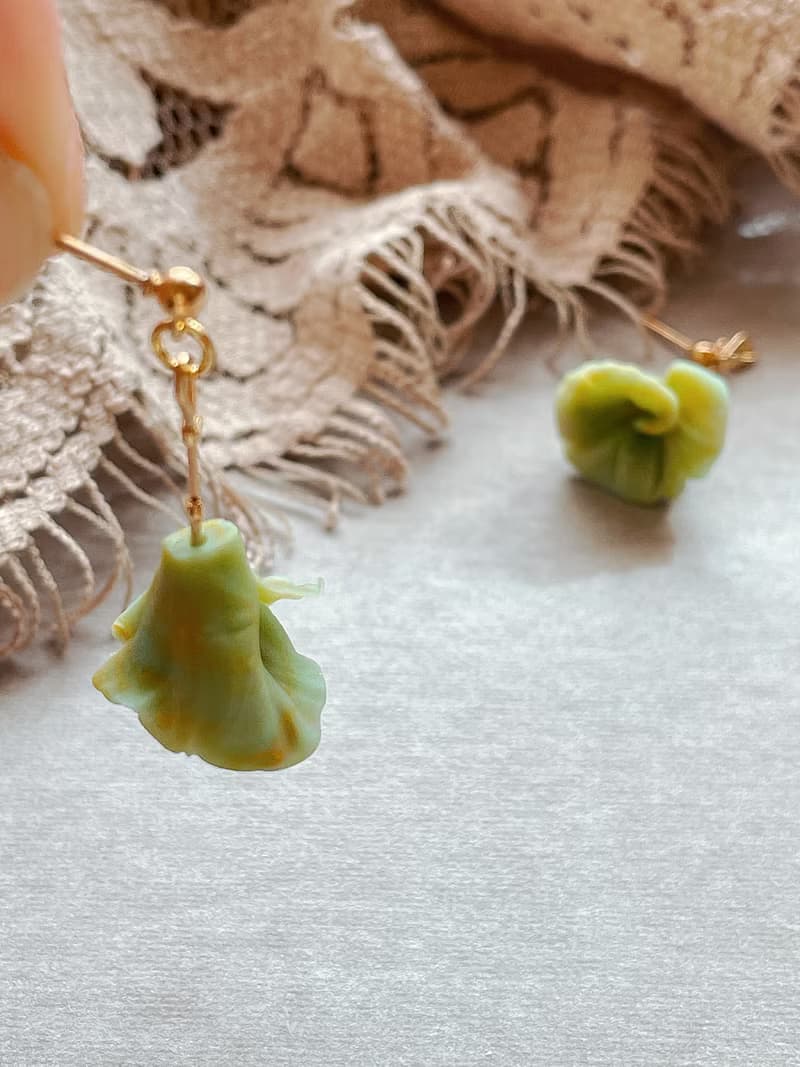 -春花*綻放 /  *4色* 陶製耳環